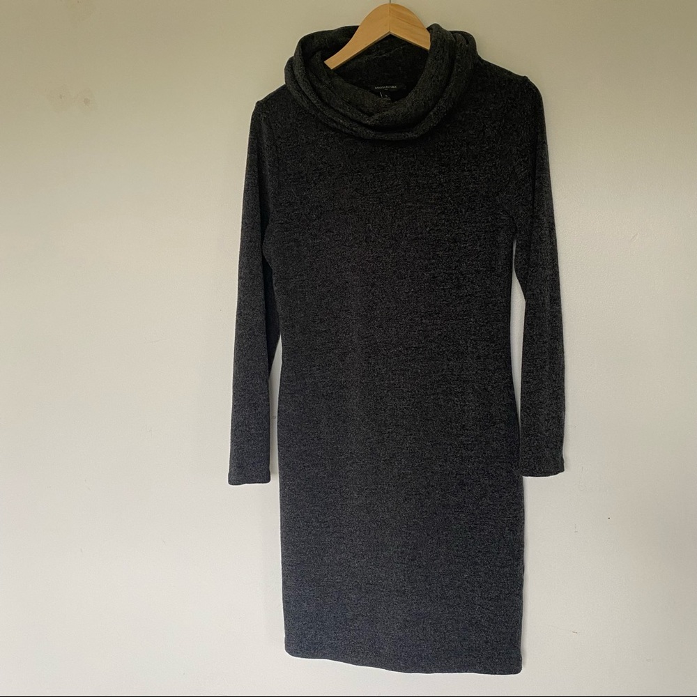 Banana Republic Dark Grey Sweater Dress Long Sleeve